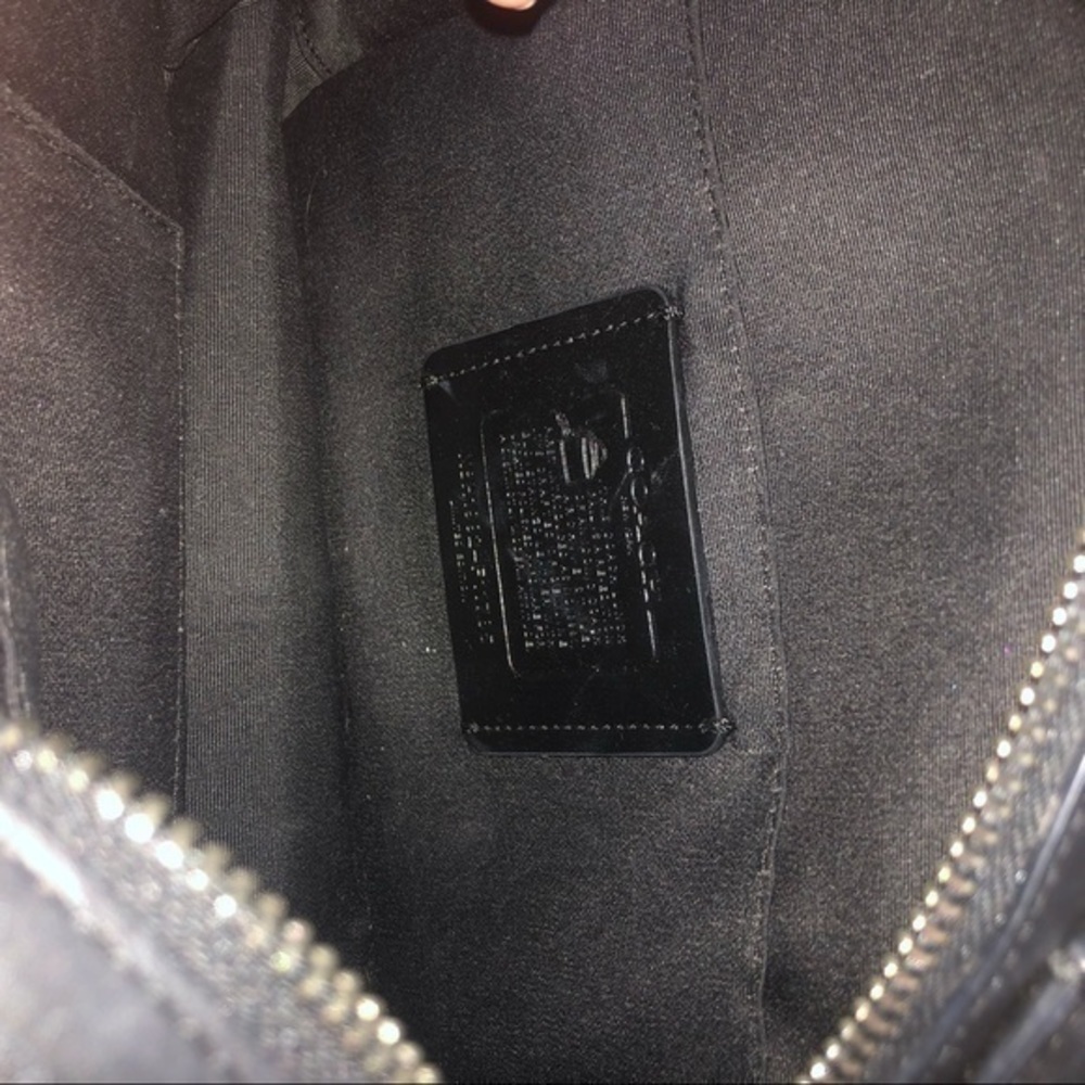 Coach black leather vintage remake reissue lunch box pail bag - Picture 7 of 16